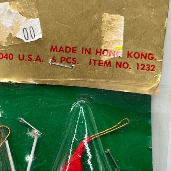 NWT 1960s Santa head ornaments - Picture 3 of 6